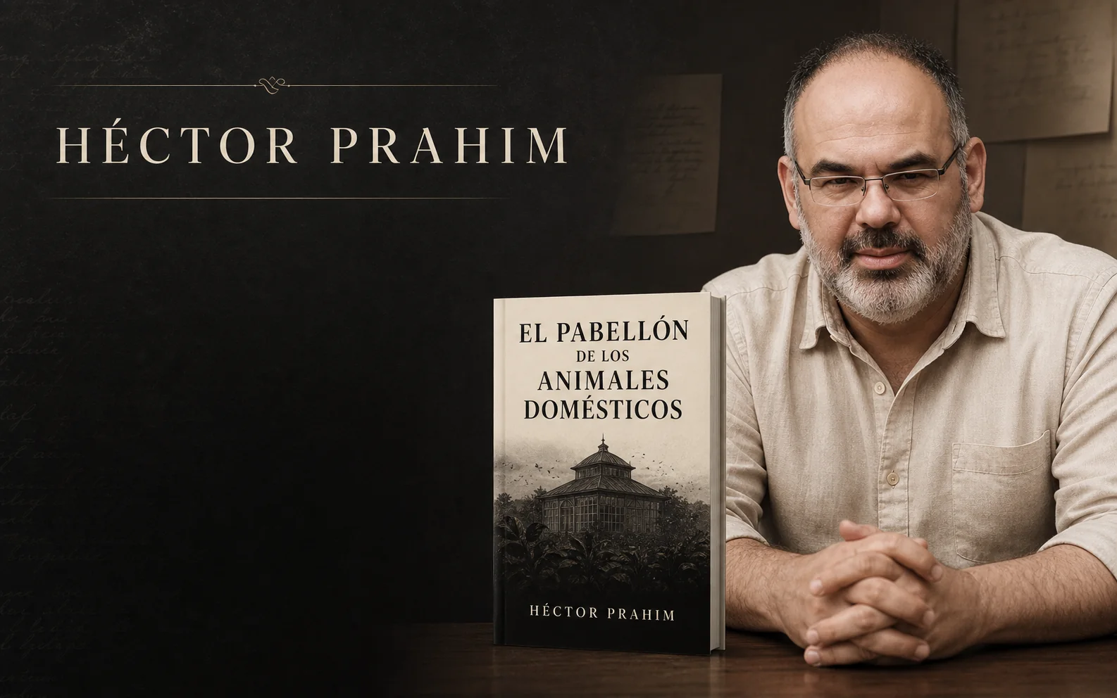 Vista previa editorial del sitio web de Héctor Prahim